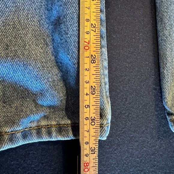 Levi's Men's Straight Fit Blue Jeans Sz 32x32 - Picture 3 of 5